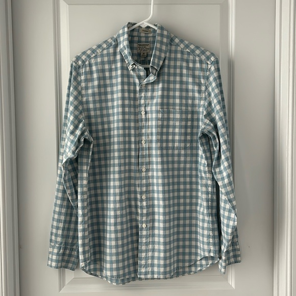 J. Crew Gingham Button-Down Shirt, Men’s size M - Picture 1 of 8